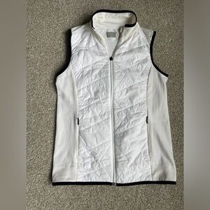 Athleta white w/ black trim size M EUC